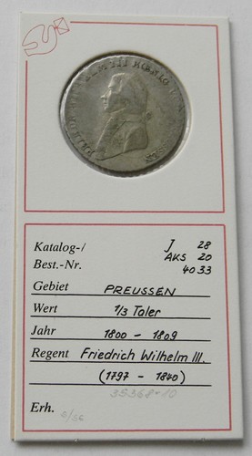 Preussen taler 1801 a - taler,