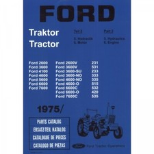 Fordson Ford 2600 3600 4100 4600 5600 6600 7600 Traktor Ersatzteilkatalog Teil 2