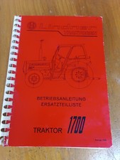 Lindner 1700 Ersatzteilliste Betriebsanleitung traktor  KN