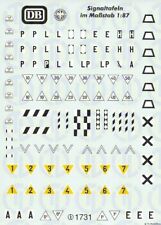 1731 - Decals DB Signaltafeln Decalbogen 1:87
