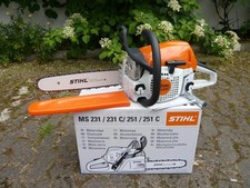 STIHL MS 231 Benzin Kettensäge 35cm Motorsäge 2,7PS 2-Takt Motorkettensäge Sägen