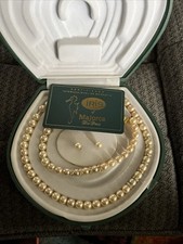 Iris of Mallorca Fine Pearls Perlen Halskette, Armband, Ohrringe/Ohrstecker