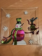 Weihnachtsteller aus Glas