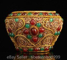 3.2" Old Chinese Silver 24K