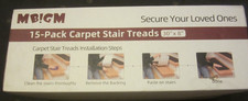 stufenteppich set, 15 Stück, 76x20cm, zuschneidbar und selbsthaftend