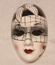 Venezianische Wandmaske - hübsches Frauengesicht - Karneval - 18 cm hoch - TOP!