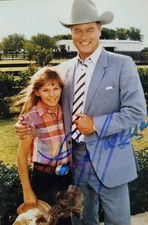 Larry Hagman --- Dallas / J.R. Ewing --- Original signiertes Foto 10x15