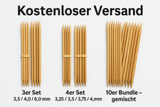 Bambus Nadelspiel Set-