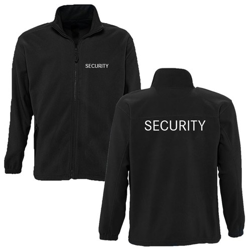 Fleecejacke security bestickt - fleecejacke,