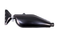 Auspufftopf rechts für NSU 201, 251, 351, 501 OS, OSL - schwarz