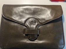 schicke Designer Leder- Handtasche von Andrea Pfister Paris,  innen Velourleder