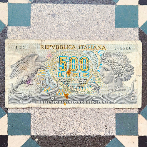 Italien 500 lire banknote - lire,