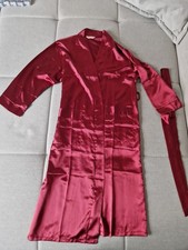Satin Morgenmantel Rot glänzend Glatt, NEU, Unixex, Gr. M