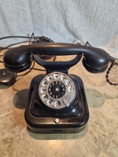 Altes,antikes Telefon mit Wählscheibe,Metallgehäuse,Vakelit Hörer,retro,vintage