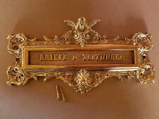 Messing Antik Style Briefschlitz Zeitung Schlitz Briefklappe Brief Einwurf  LP9P