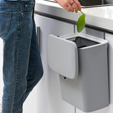 Mülleimer Hängend Mit Deckel 7l/9l, Klein Abfalleimer, Küchenabfalleimer Küche