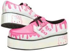 T.U.K. Tuk Shoes Creepers Hello Kitty Kawaii Japan Coquette Bow Y2K Size 9 US