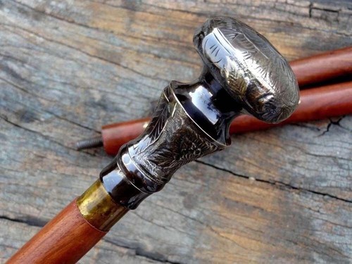 Antik messing designer knopf - antik,