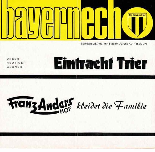 Fussball programmheft 76 77 - , 76/77