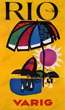 Rio Brazil VARIG Vintage 1968