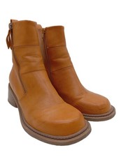 ASOS DESIGN Reißverschluss-Stiefeletten Damen Stiefeletten Gr. DE 39 hellorange
