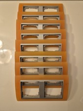 2fach-Abdeckrahmen, GIRA Event Opak, Orange/Alu 