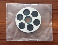 1 x NAGRA SN SNN SNST SNST-R METAL REEL BOTH SIDES SILVER ! NEW wiht TAPE !!