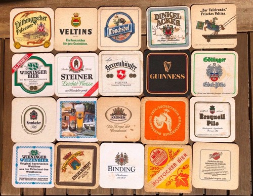 Antike bierdeckel bierfilz - antike,