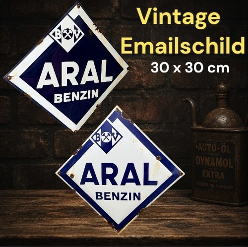 Vintage alt aral benzin - vintage,