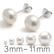 Ohrringe aus 925 Silber Perlen