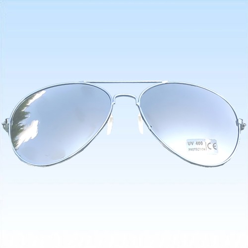 Verspiegelte kostümbrille - verspiegelte,