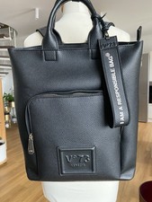 Schwarze Damen Ledertasche- Rucksack von V73 Venezia