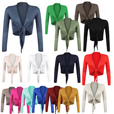 Gloop Damen Bolero Jäckchen Langarm Tops Schulterjacken Hochzeit Party M-XL