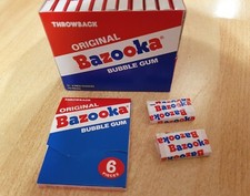 Original bazooka bubble gum - 3x,
