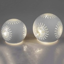 Deko-Kugel Sparkle-Weiss