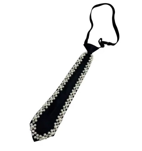 Krawatte mit perlen - krawatte, und