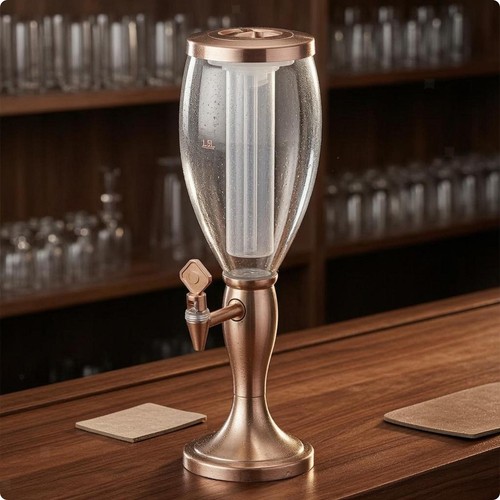 Beleuchtete bierzapfsäule - beleuchtete,