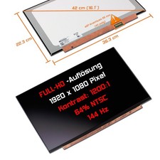 16,1" Full HD LED Ersatz