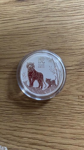 Silber lunar tiger 2022 - oz,