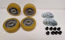 4x WICKE-TOPTHANE PU-Laufrolle