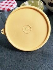 Tupperware deckel gelb rund - tupperware,
