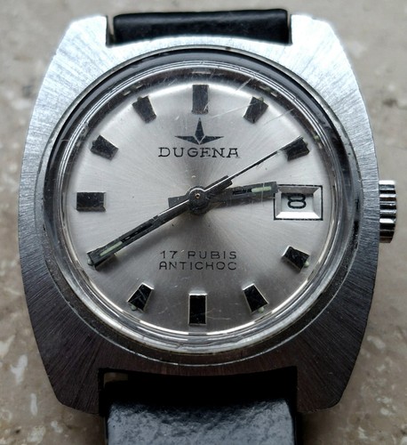 Dugena vintage uhr rubis - vintage,