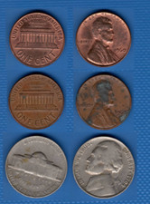 Vereinigte Staaten 1960-1967 USA Umlaufmünzen Set 1+5c = Rabatt bitte Text lesen