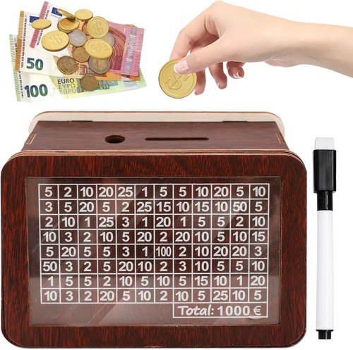 Spardose sparbox aus holz - spardose,