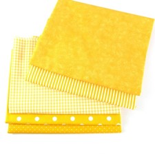 Stoffpaket GELB Baumwolle 5 x