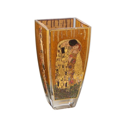 Gustav klimt glasvase der - der, kuss