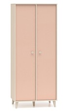 Kinderkleiderschrank Kleiderschrank Mevel 80x51x190cm Farbe wählbar 2-türig