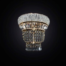 Klassische Kristall-Wandlampe