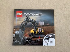 LEGO TECHNIC Hydraulikbagger 42121, Bausatz LEGO Technik Baukasten mit Anleitung