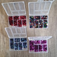 4 Boxen Bastelpailetten 6 mm